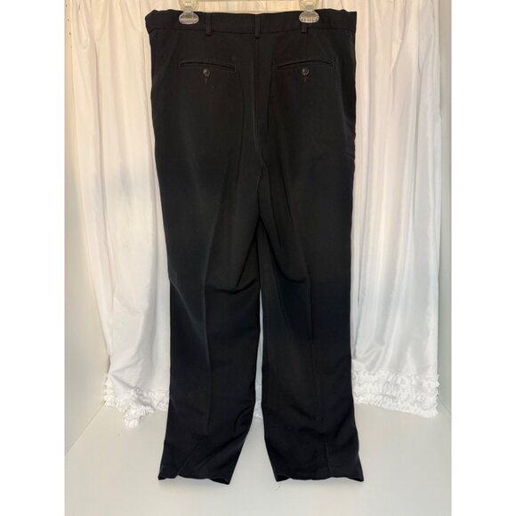 L.L.Bean Women's Black Dress Pants Medium Tall 14 100% Polyester - Picture 3 of 7